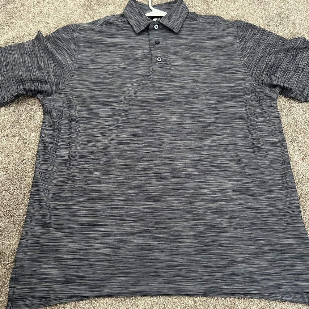 FootJoy - Mens Medium Polo. Heather Navy